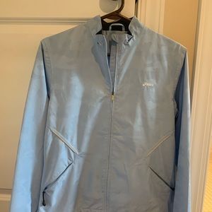 Women’s Asics baby blue breathable jacket